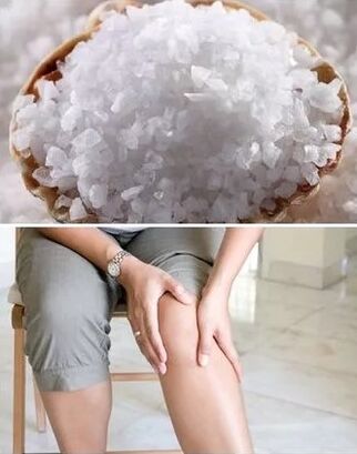 Salt in knee treatment