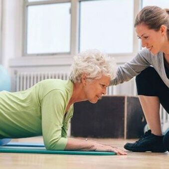 Exercise therapy to relieve muscular tension in the cervical spine